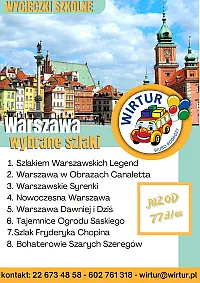 Warszawa - wybrane szlaki